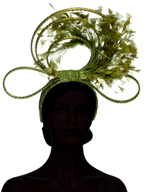 Sage Whisper fascinator