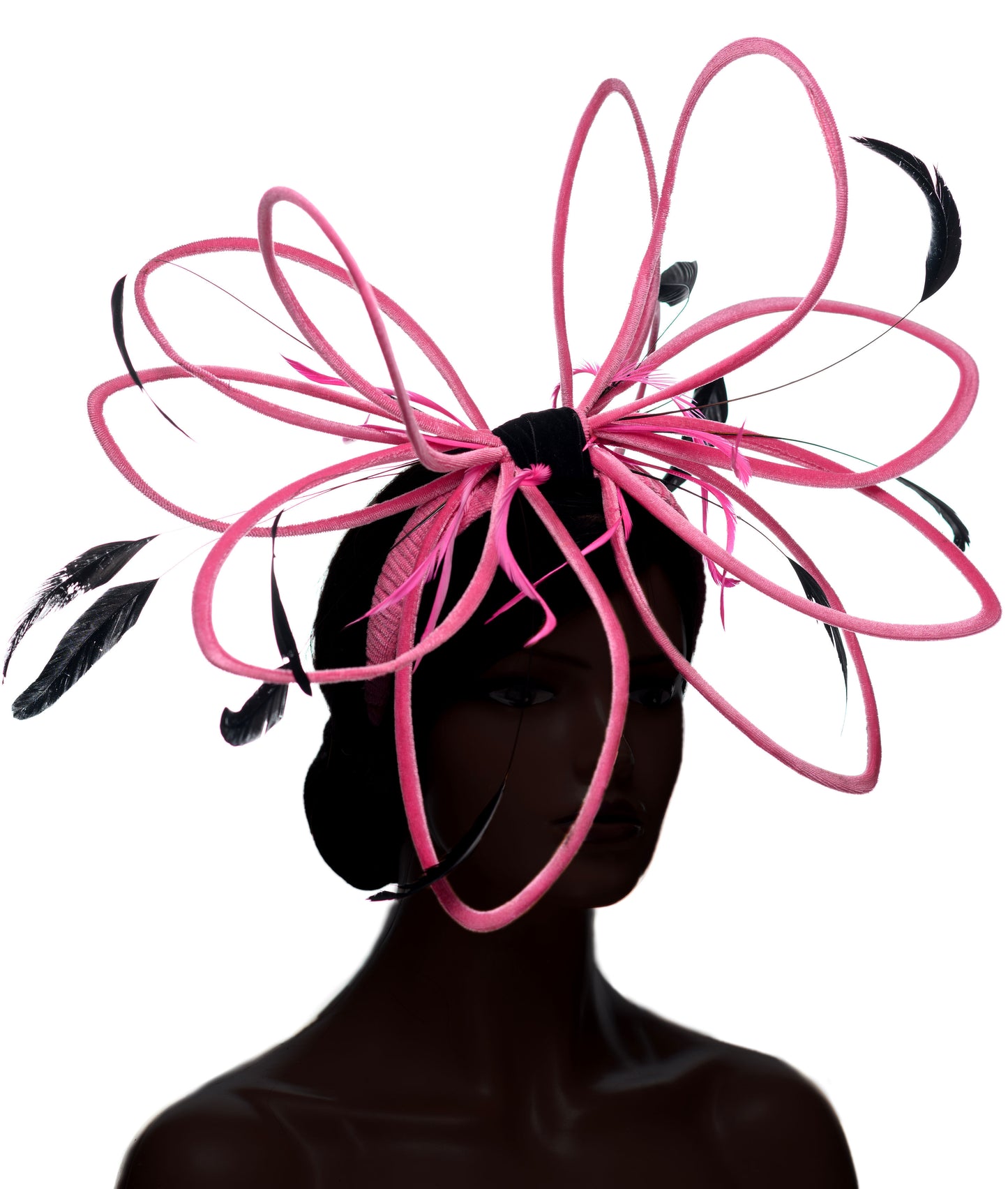 Sangria Satin  fascinator