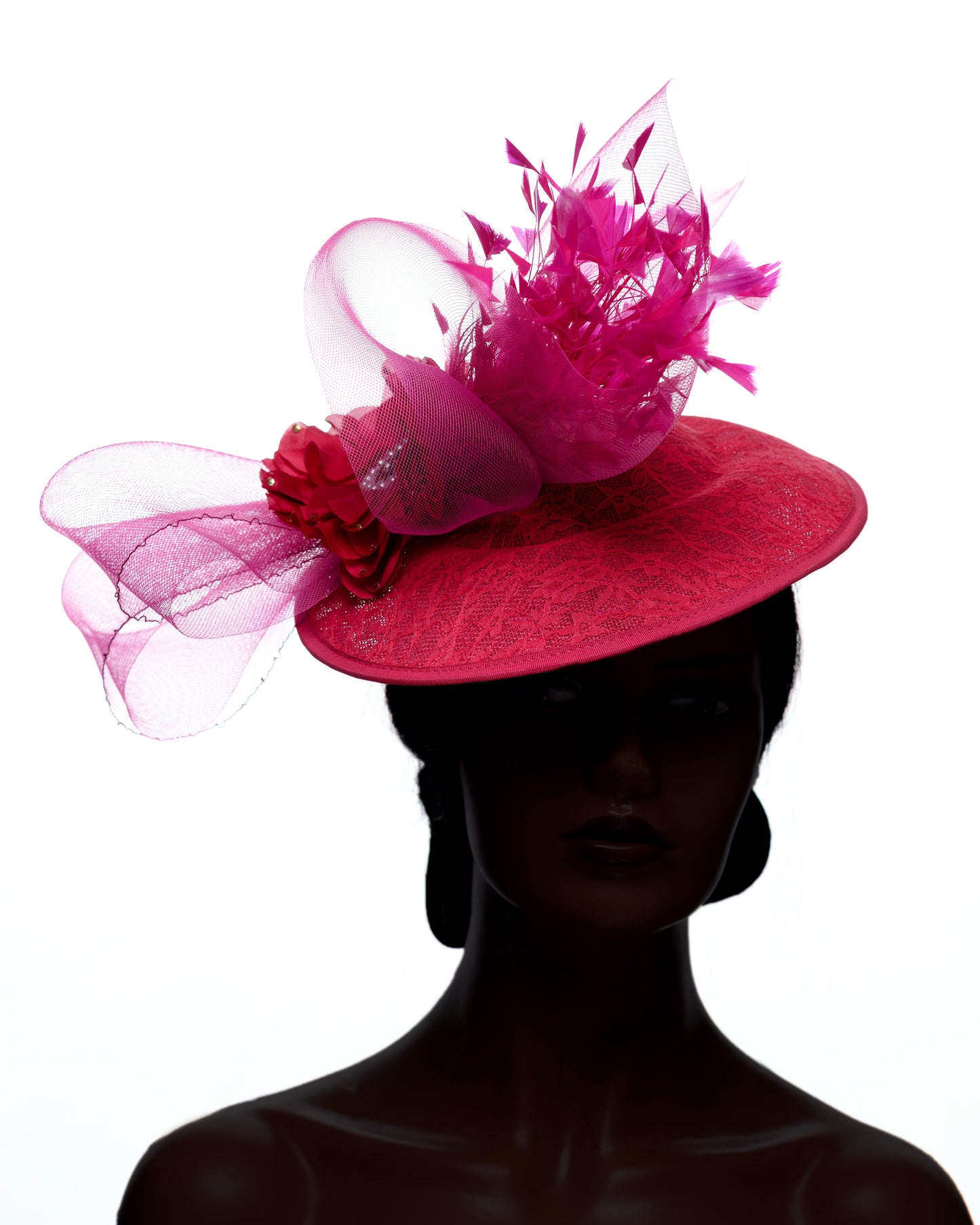 Scarlet Flame fascinator