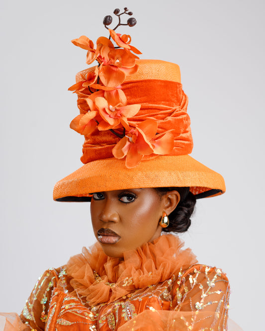 Rosette charm fascinator