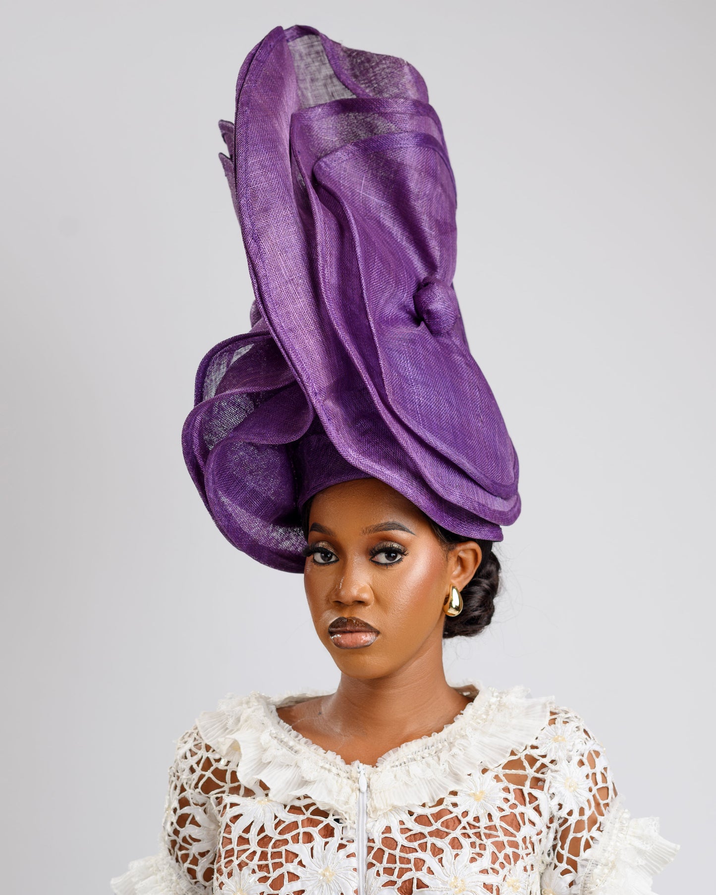 Purple dream fascinator