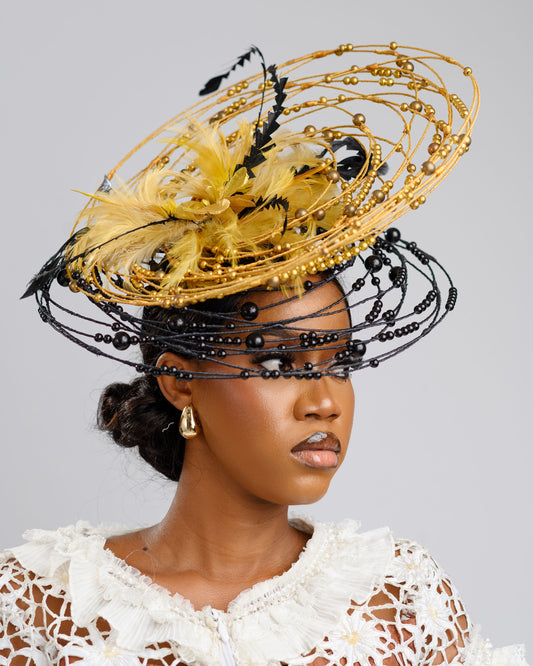 The Nneka - Midnight plum Fascinator