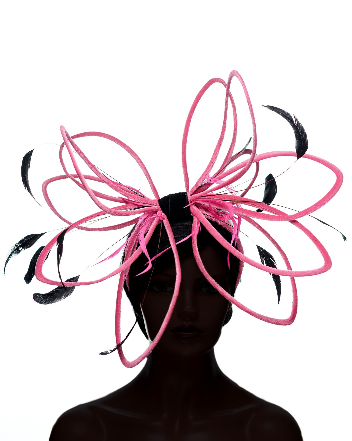 Sangria Satin  fascinator