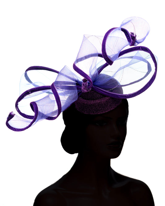 Violet Dusk fascinator