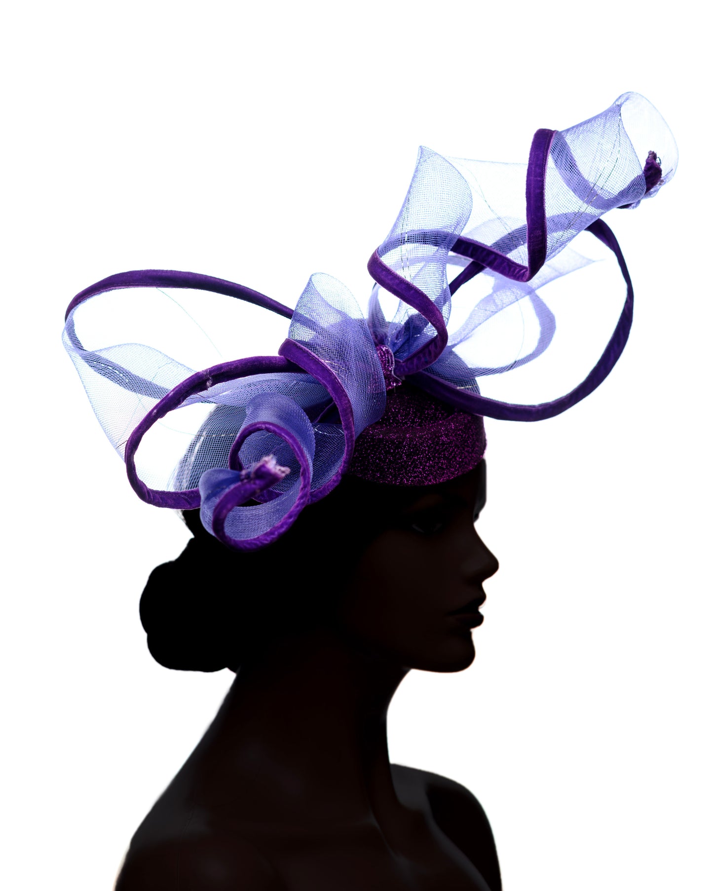 Violet Dusk fascinator
